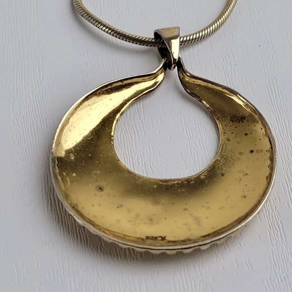 Martin & MacArthur "Lahiki" Sunrise Gold Plated Sterling Silver Pendant Necklace - Picture 5 of 10